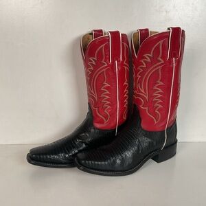 Tony Lama Women’s Lizard Cowgirl Boots 7.5 B USA Made